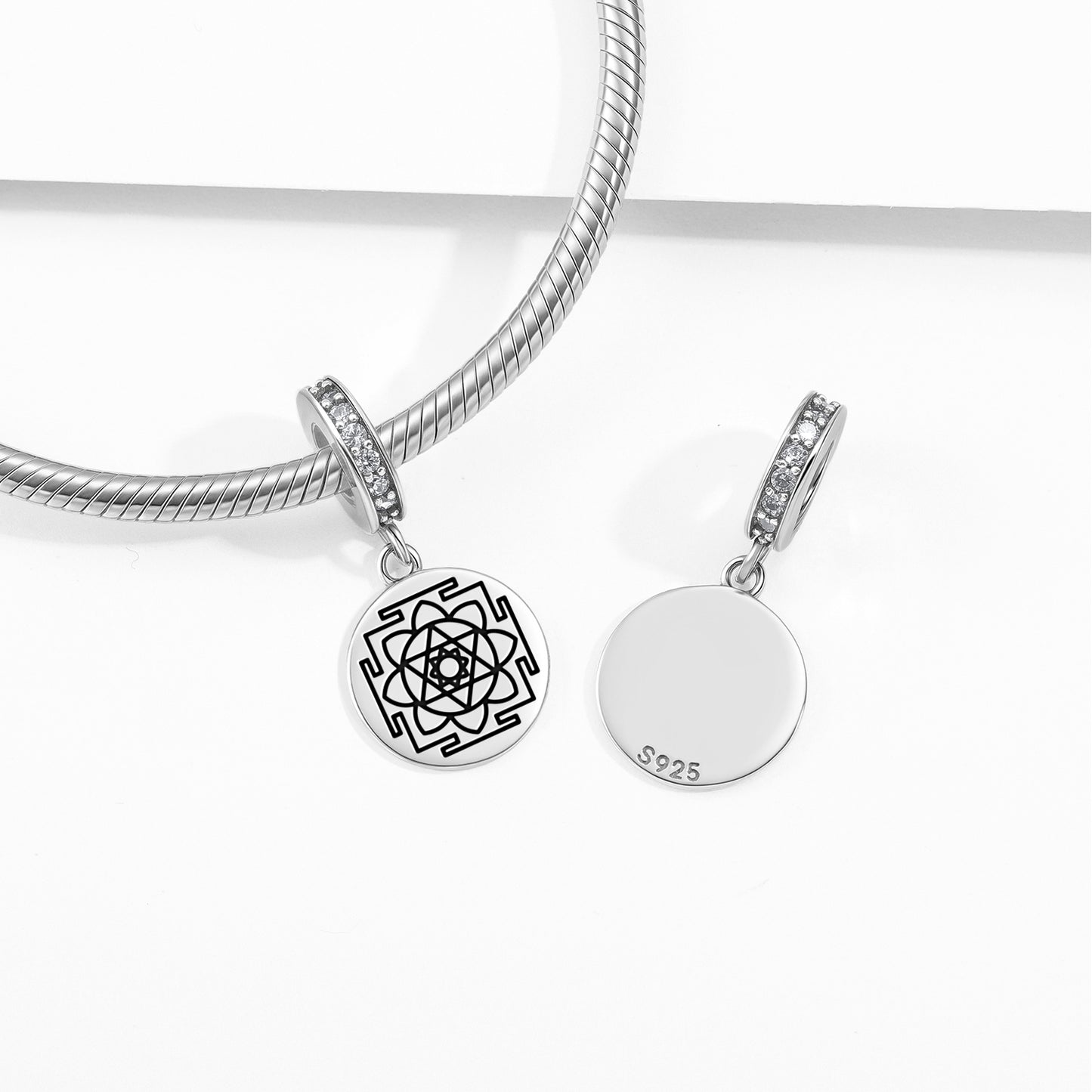 Kamla Yantra Yantra Symbols Pendant Dangle Charm