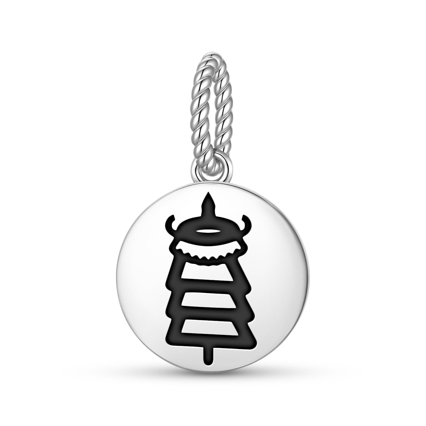 Dhvaja – Victory Banner Ashtamangala Symbols Pendant Dangle Charm