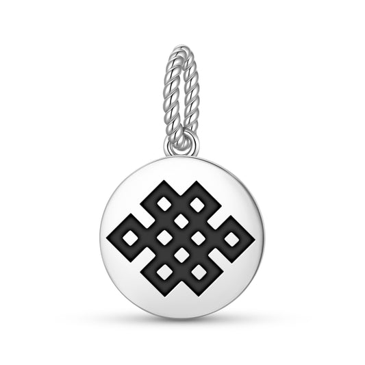 Shrivatsa – Endless Knot Ashtamangala Symbols Pendant Dangle Charm