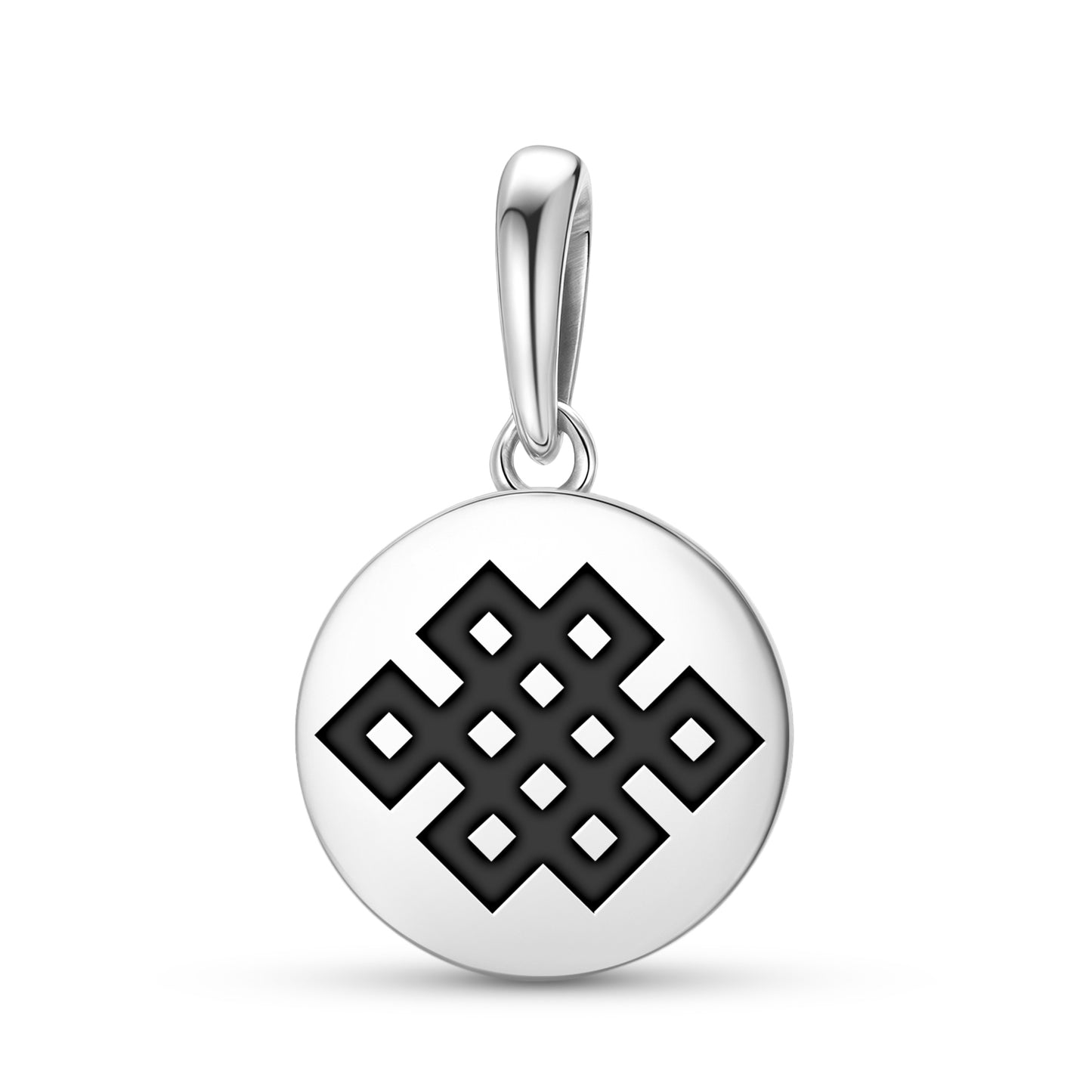 Shrivatsa – Endless Knot Ashtamangala Symbols Pendant Dangle Charm