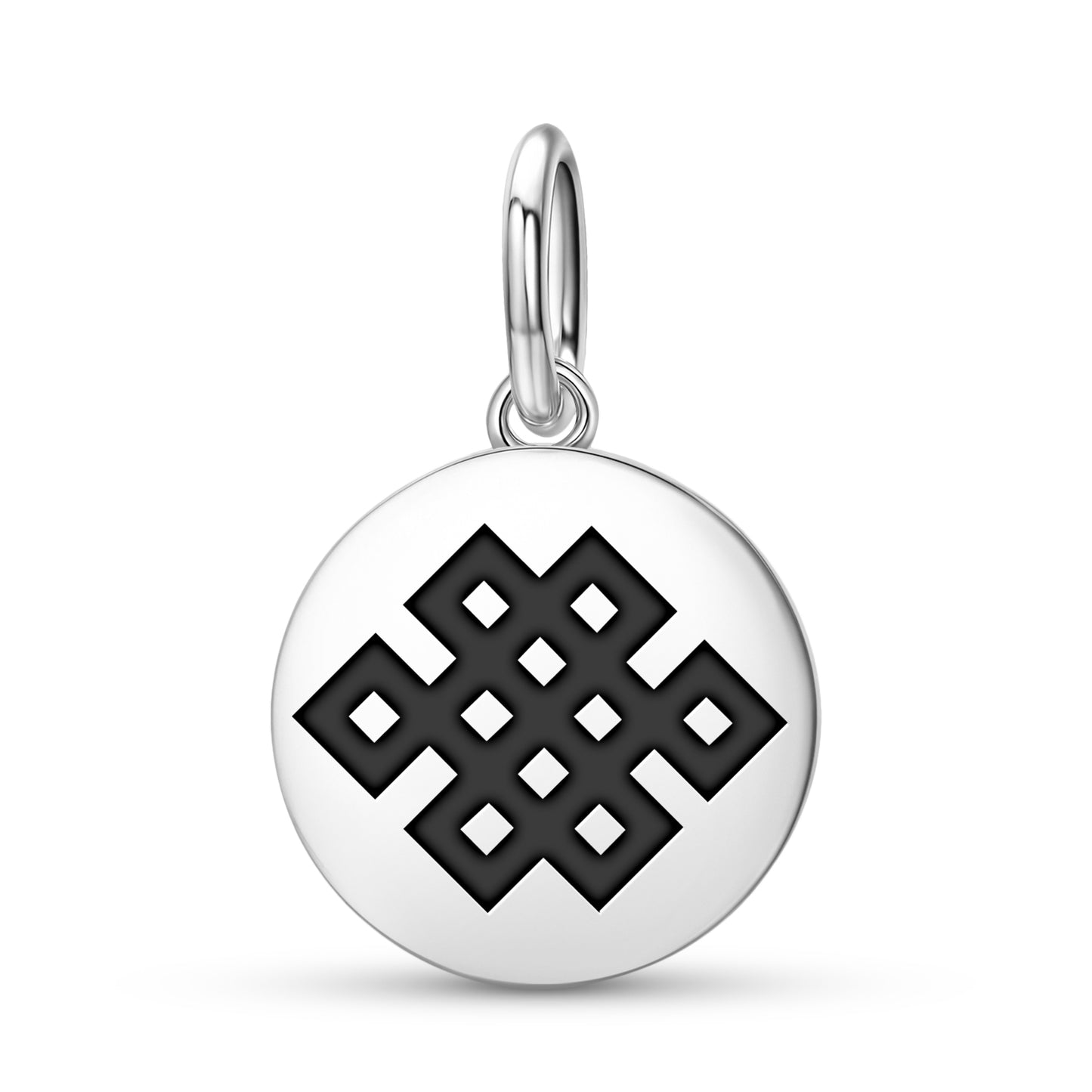 Shrivatsa – Endless Knot Ashtamangala Symbols Pendant Dangle Charm