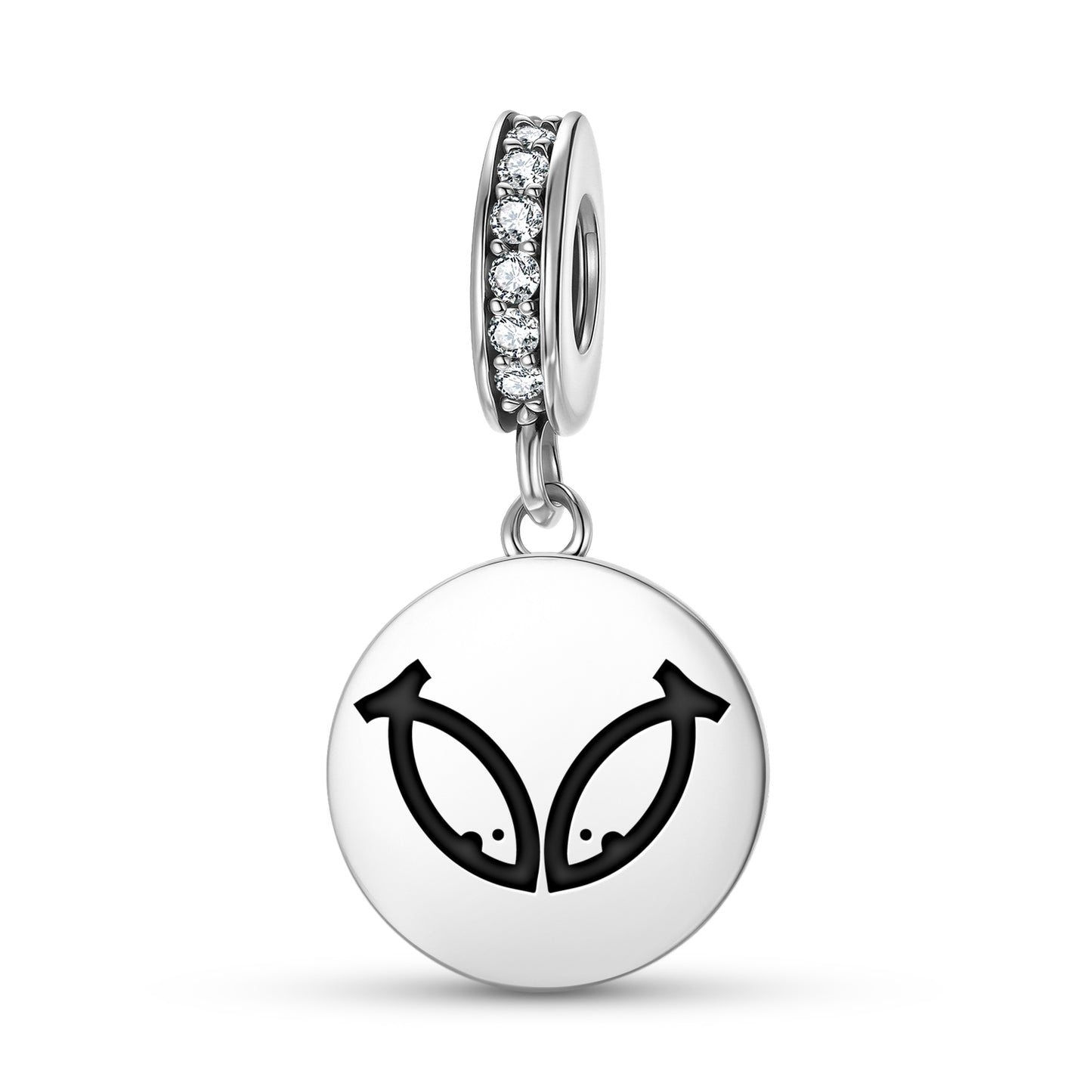 Suvarna Matsya – Golden Fishes Ashtamangala Symbols Pendant Dangle Charm