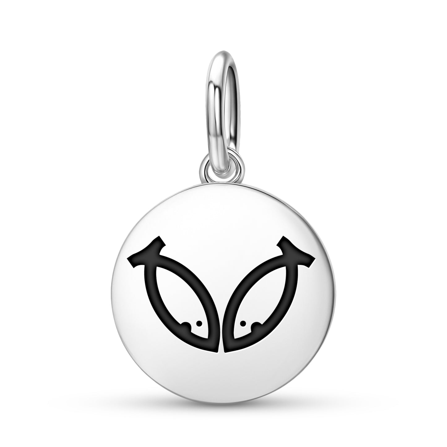 Suvarna Matsya – Golden Fishes Ashtamangala Symbols Pendant Dangle Charm