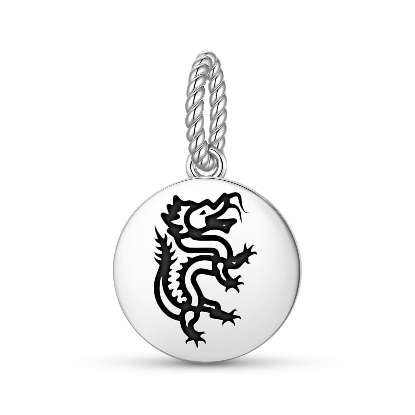 Panlong Dragon Chinese Symbols Pendant Dangle Charm