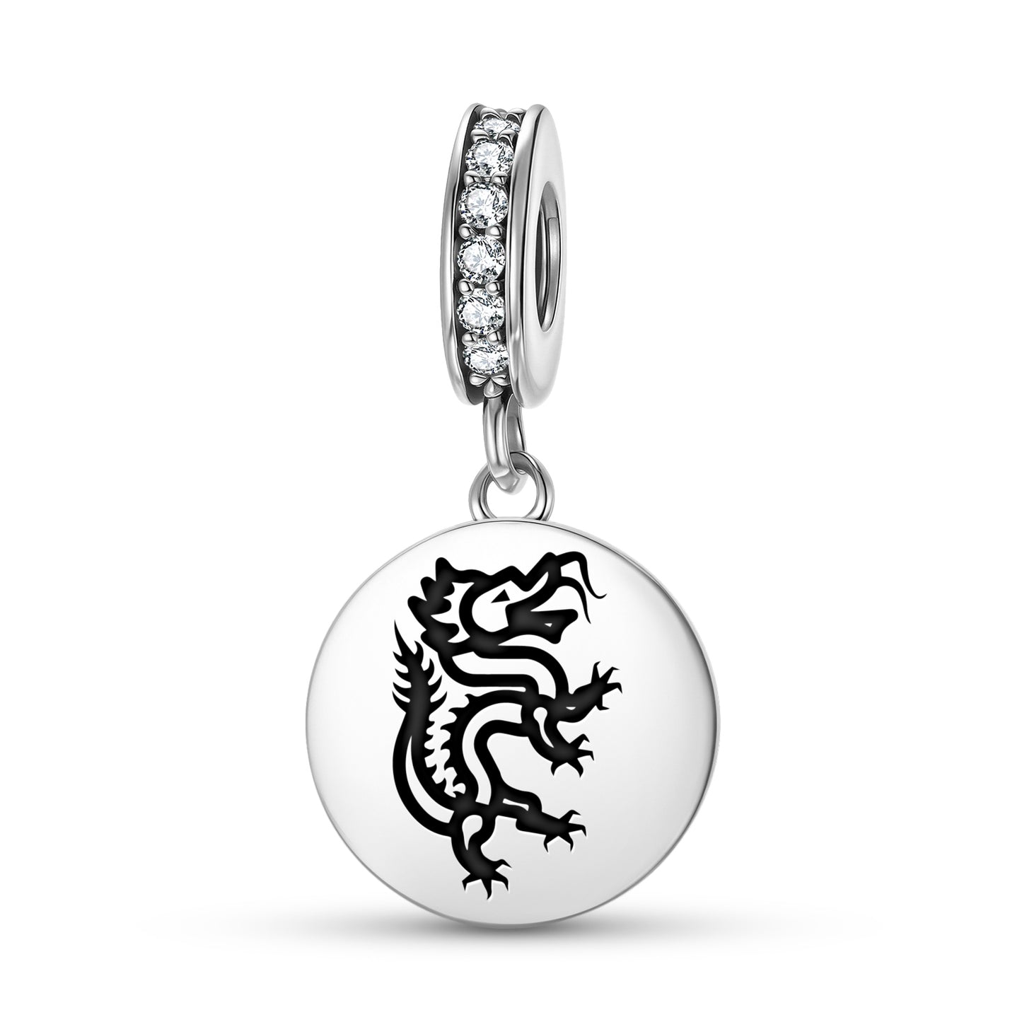 Panlong Dragon Chinese Symbols Pendant Dangle Charm