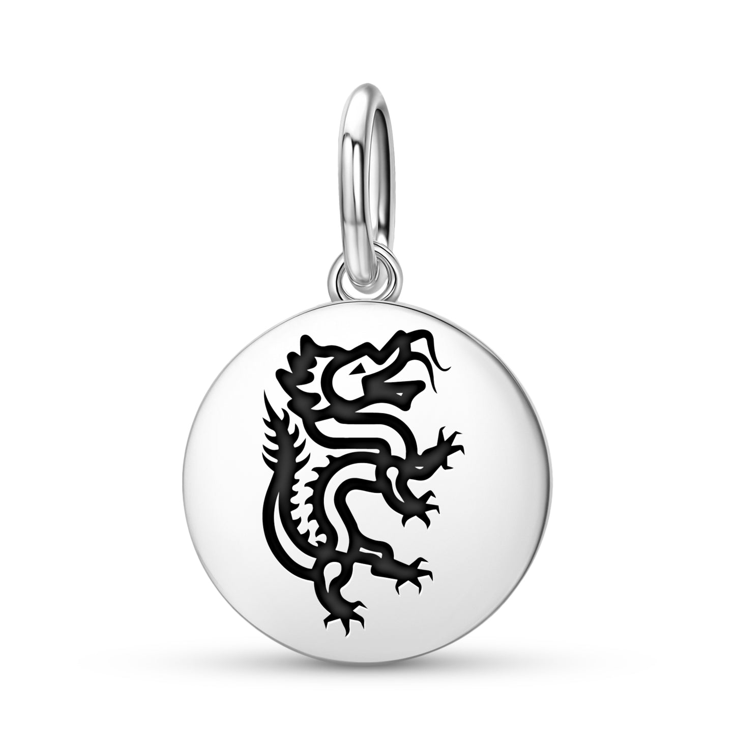 Panlong Dragon Chinese Symbols Pendant Dangle Charm