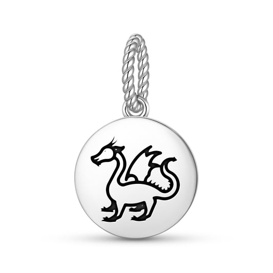 Yinglong Dragon Chinese Symbols Pendant Dangle Charm