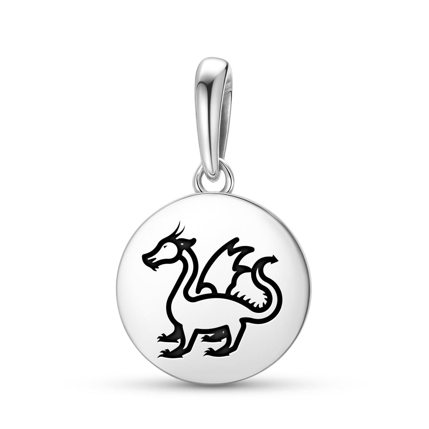 Yinglong Dragon Chinese Symbols Pendant Dangle Charm
