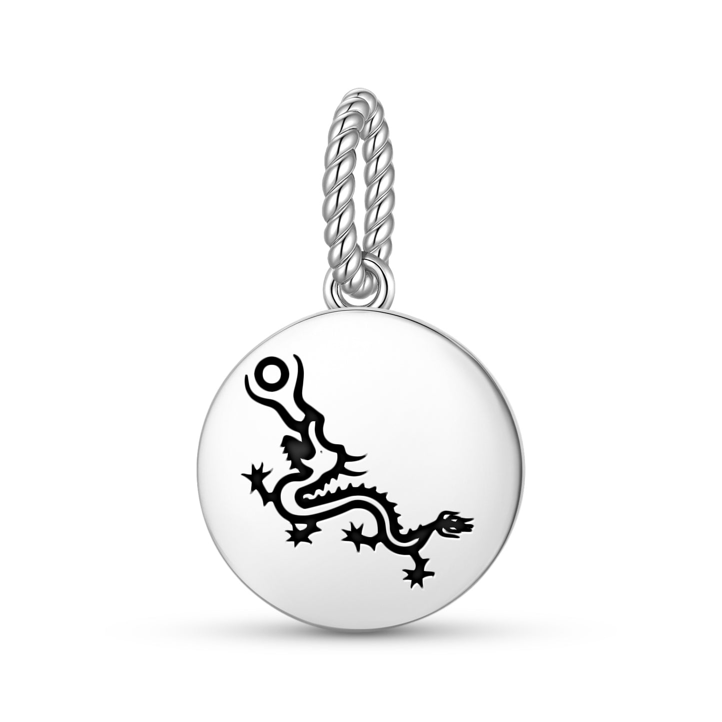 Fucanglong Dragon Chinese Symbols Pendant Dangle Charm