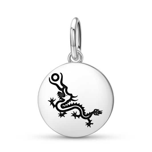 Fucanglong Dragon Chinese Symbols Pendant Dangle Charm
