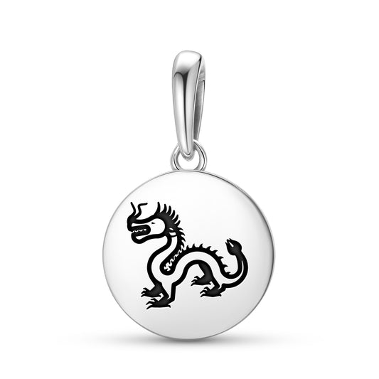 Shenlong Dragon Chinese Symbols Pendant Dangle Charm