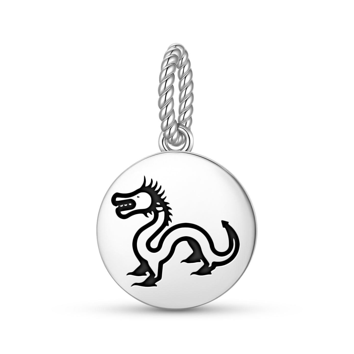 Tianlong Dragon Chinese Symbols Pendant Dangle Charm