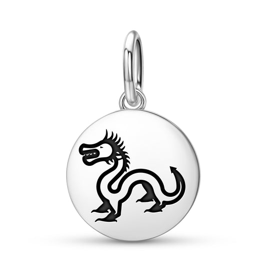 Tianlong Dragon Chinese Symbols Pendant Dangle Charm