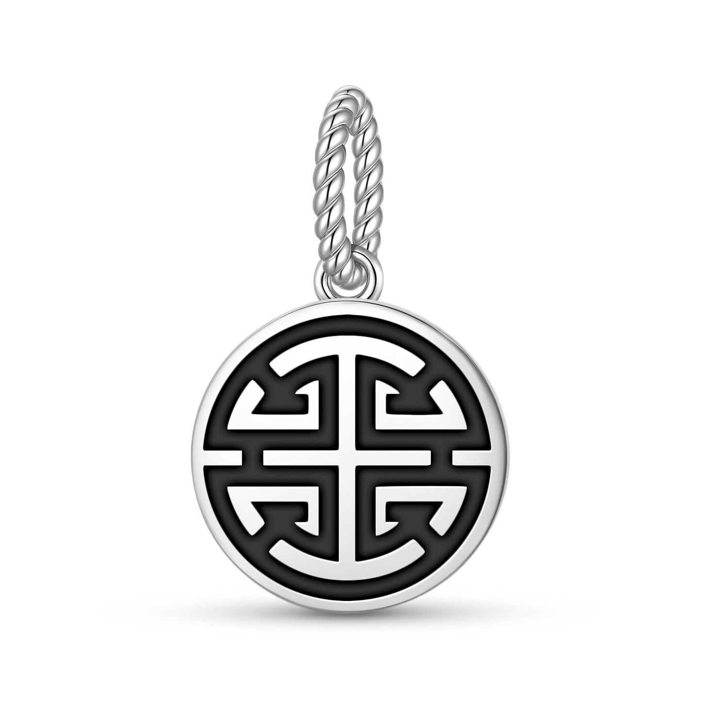 Fu – Prosperity Chinese Symbols Pendant Dangle Charm