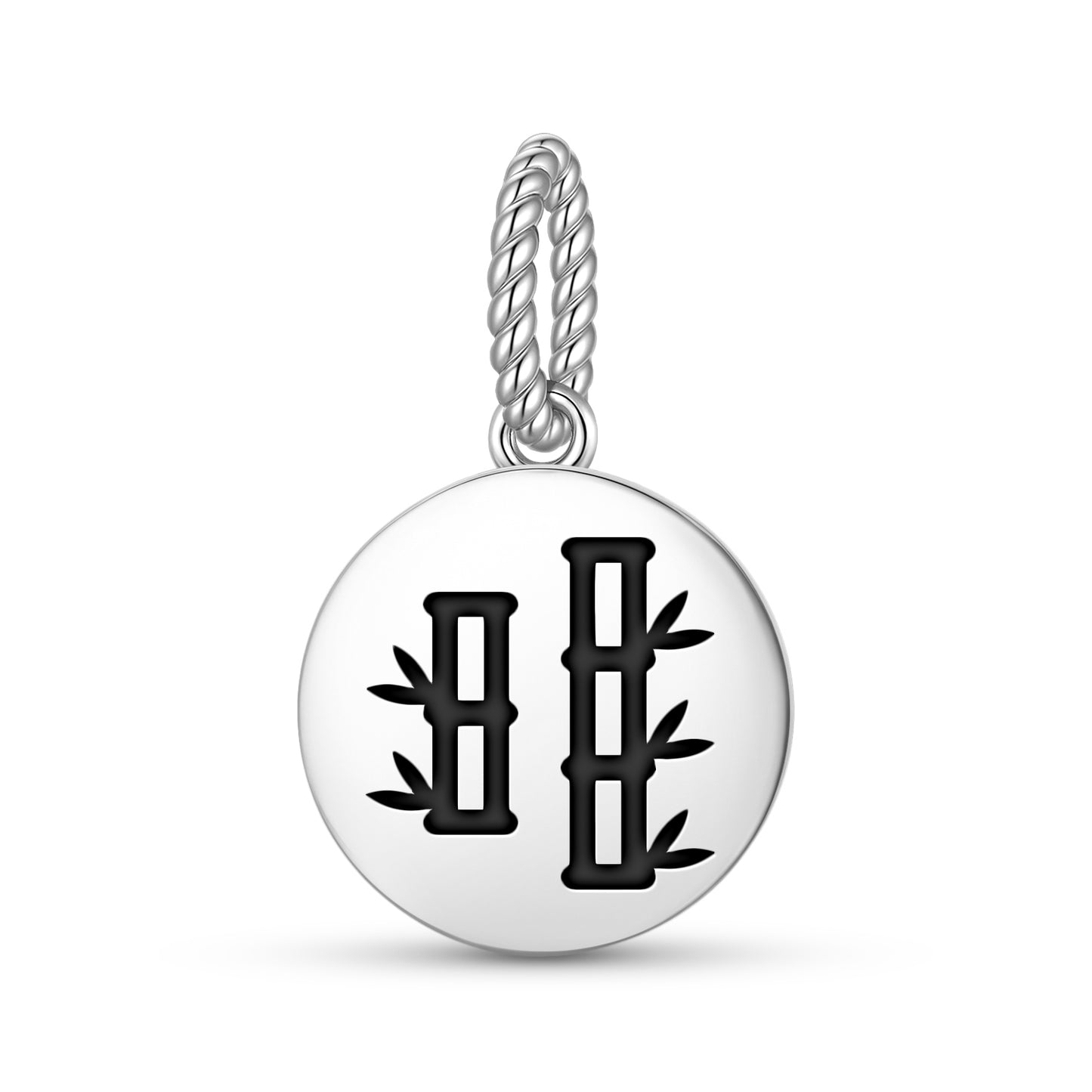 Bamboo Chinese Symbols Pendant Dangle Charm