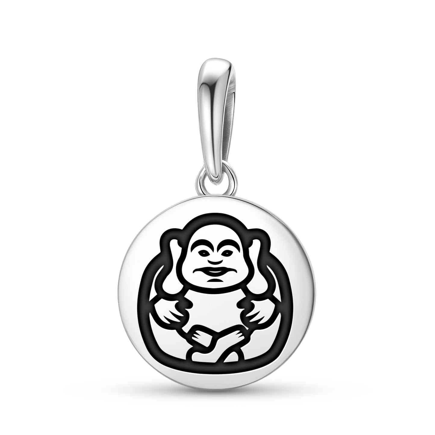 Laughing Buddha Chinese Symbols Pendant Dangle Charm