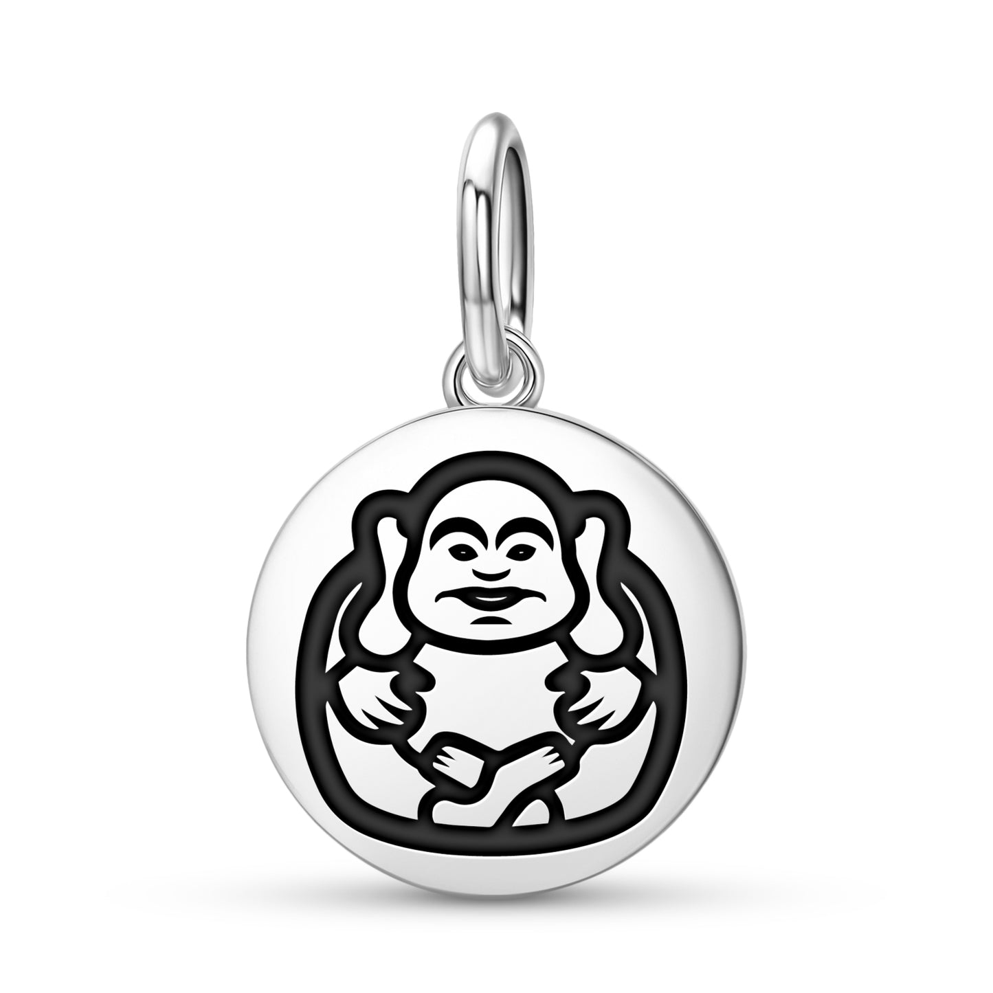 Laughing Buddha Chinese Symbols Pendant Dangle Charm