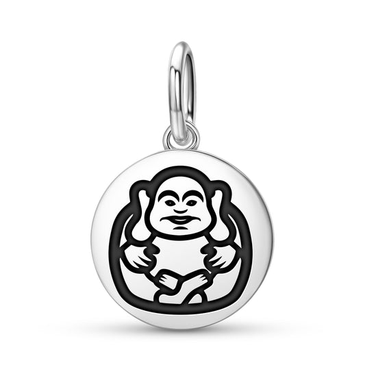 Laughing Buddha Chinese Symbols Pendant Dangle Charm