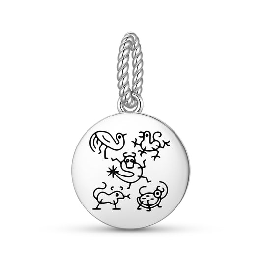 Five Heavenly Beasts Feng shui Symbols Pendant Dangle Charm