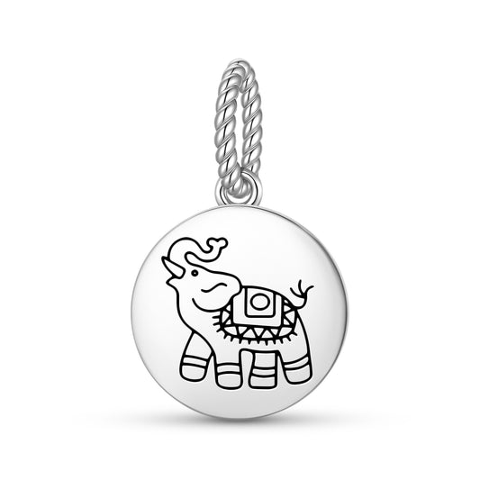 The Elephant Feng shui Symbols Pendant Dangle Charm