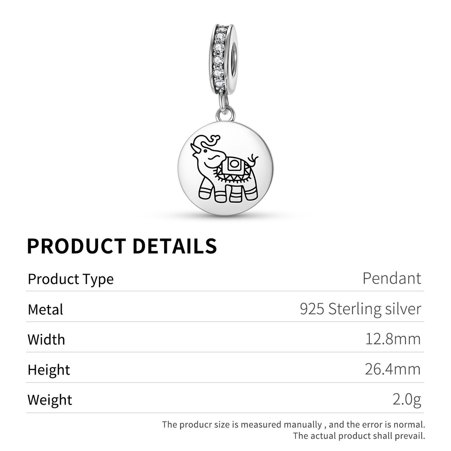 The Elephant Feng shui Symbols Pendant Dangle Charm