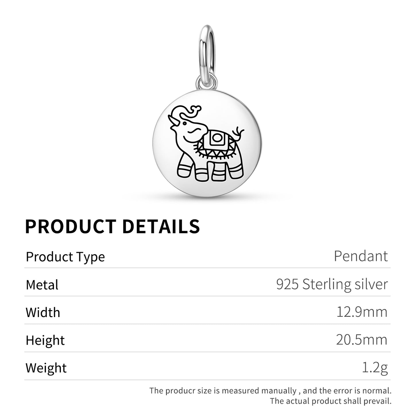 The Elephant Feng shui Symbols Pendant Dangle Charm