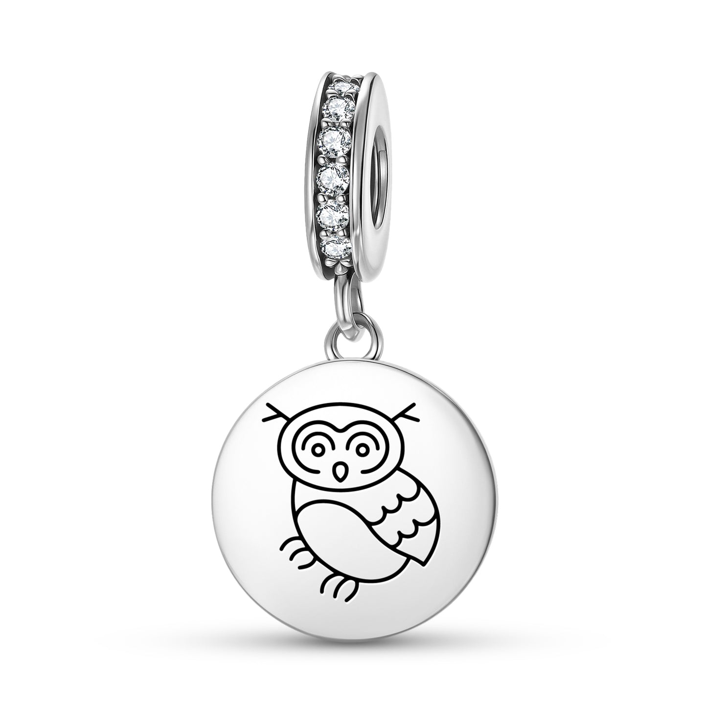The Owl Feng shui Symbols Pendant Dangle Charm