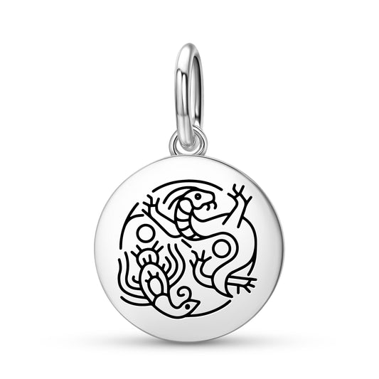 Dragon and Phoenix Feng shui Symbols Pendant Dangle Charm