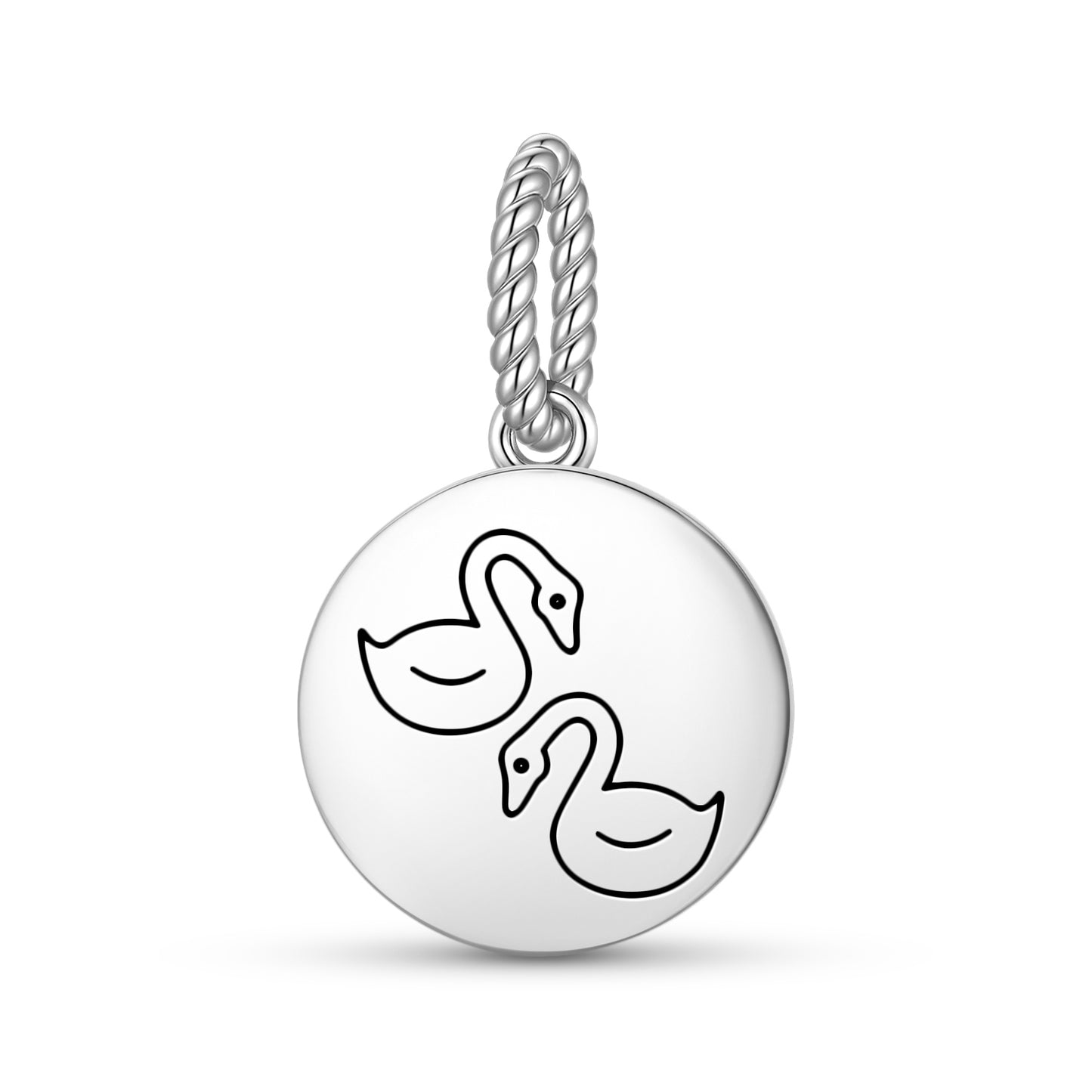 Mandarin Ducks Feng shui Symbols Pendant Dangle Charm