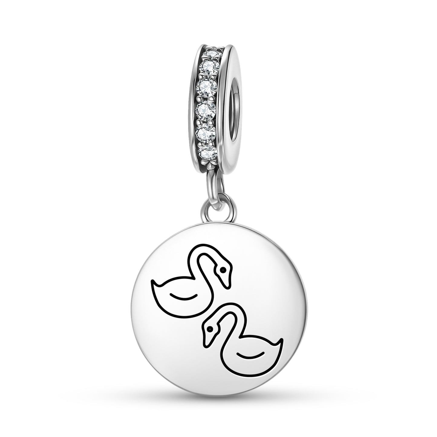 Mandarin Ducks Feng shui Symbols Pendant Dangle Charm