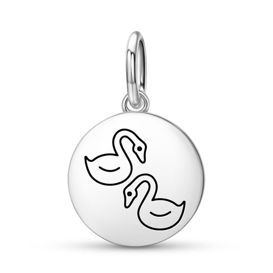 Mandarin Ducks Feng shui Symbols Pendant Dangle Charm