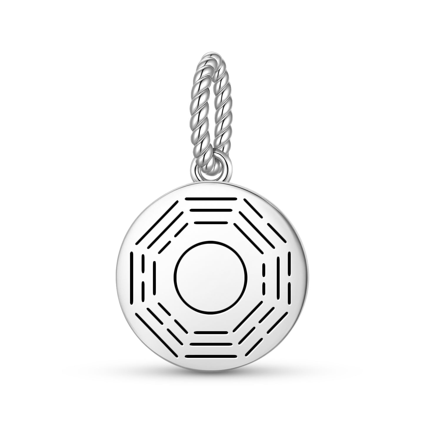 Bagua Mirror Feng shui Symbols Pendant Dangle Charm