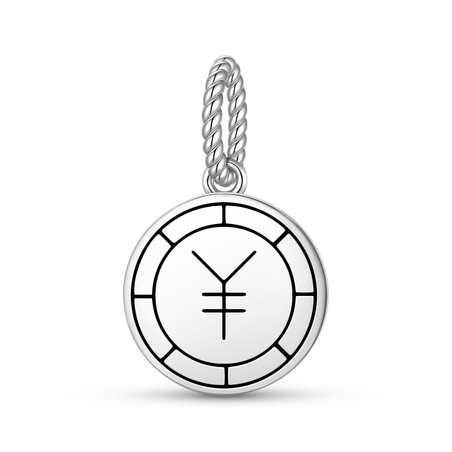 Chinese Coin Feng shui Symbols Pendant Dangle Charm