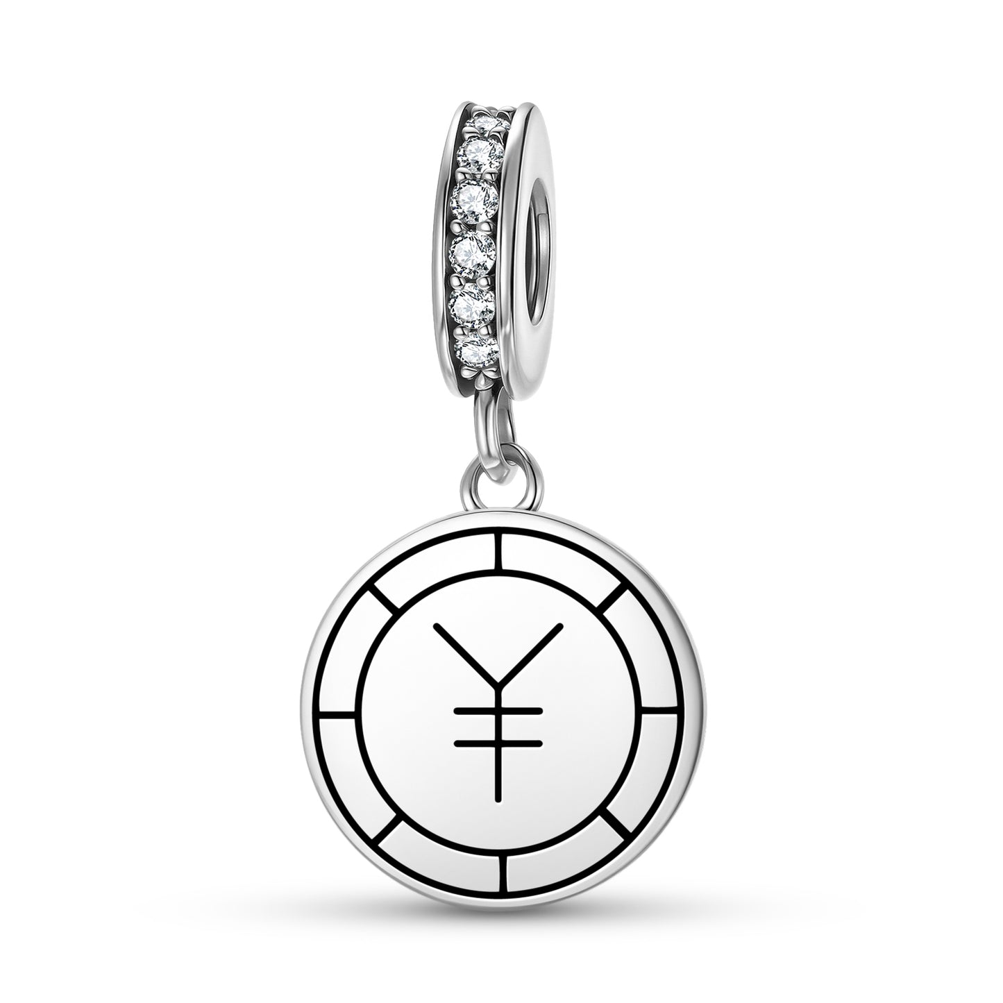 Chinese Coin Feng shui Symbols Pendant Dangle Charm