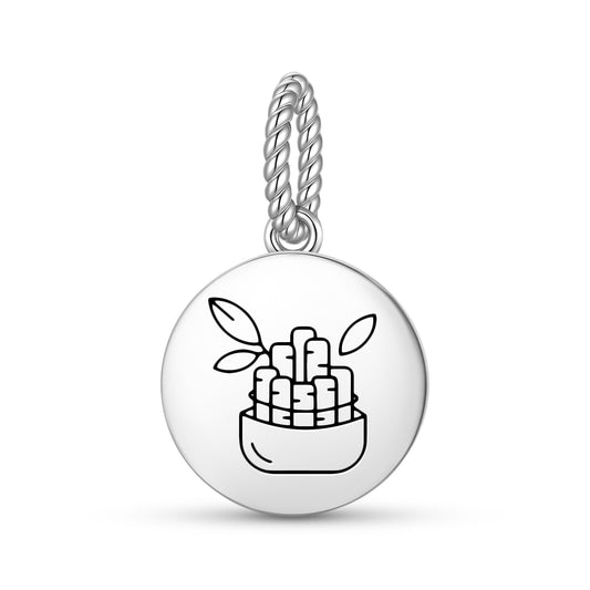 Lucky Bamboo Feng shui Symbols Pendant Dangle Charm