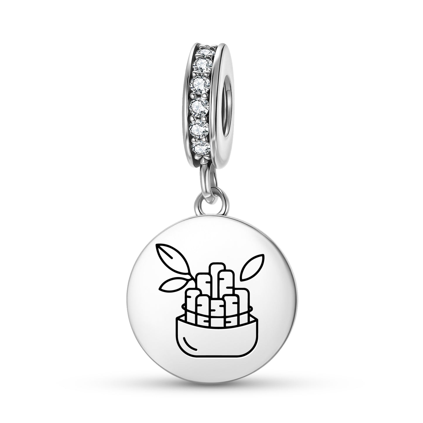 Lucky Bamboo Feng shui Symbols Pendant Dangle Charm