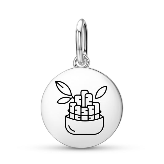 Lucky Bamboo Feng shui Symbols Pendant Dangle Charm