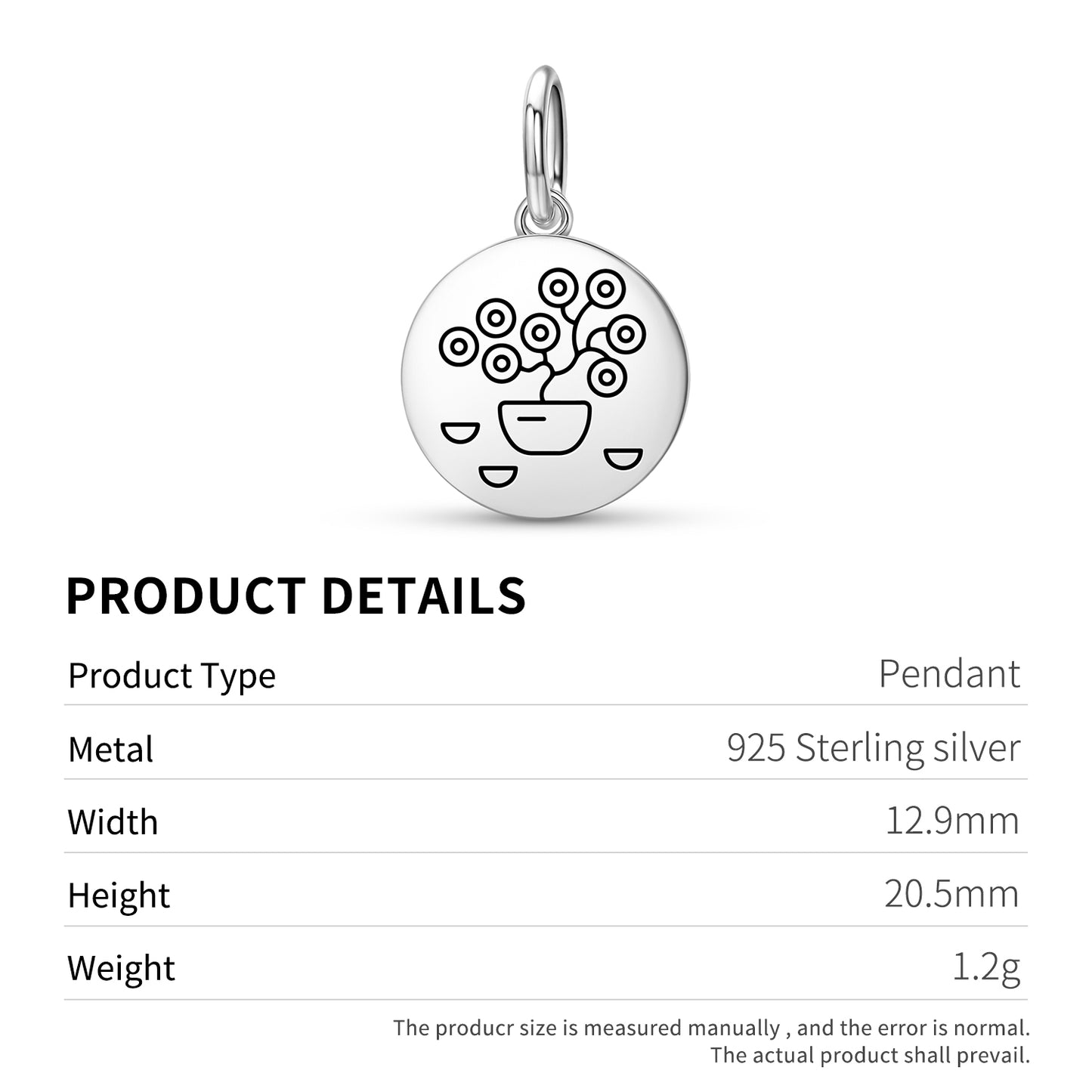 Money Tree Feng shui Symbols Pendant Dangle Charm