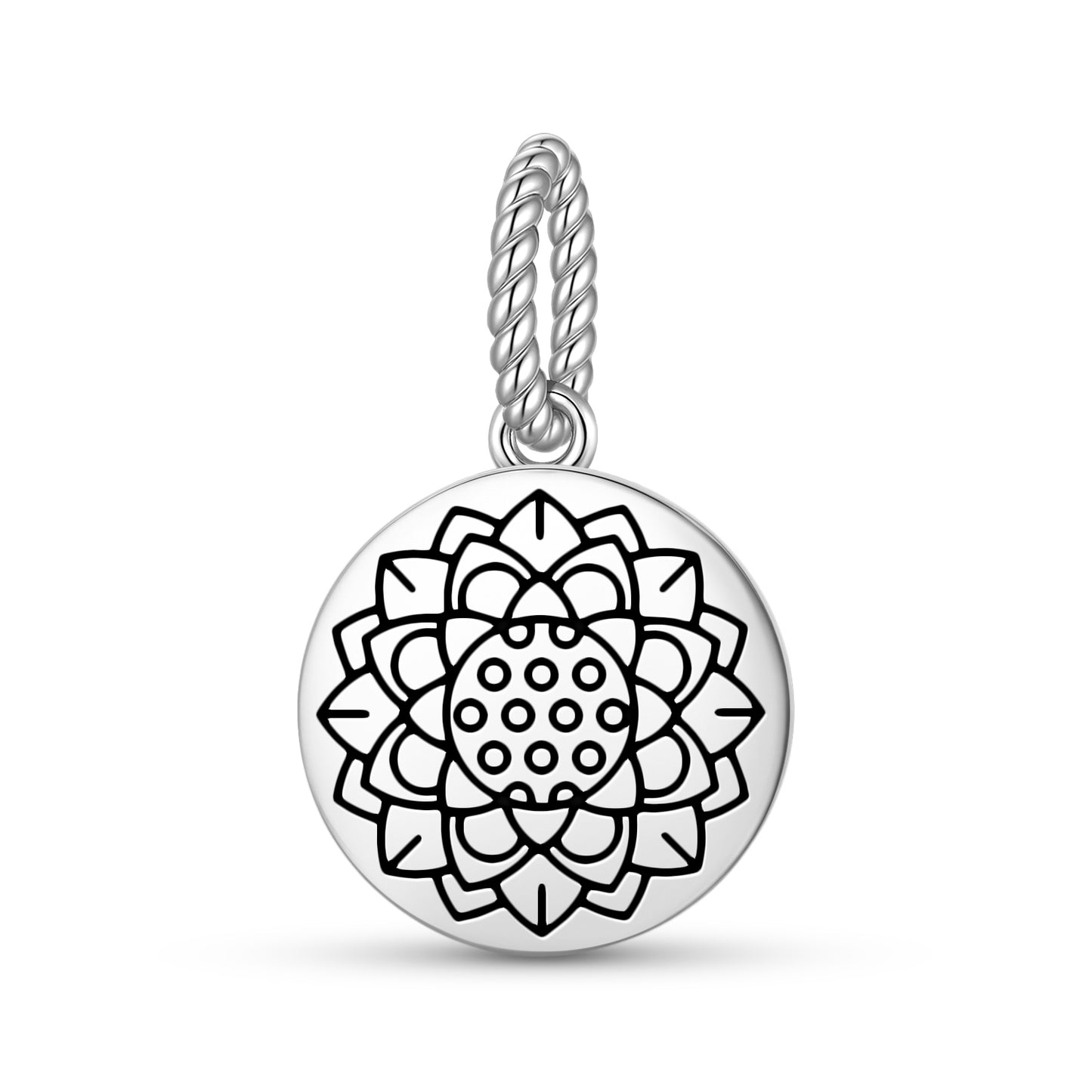 Lotus Flower Feng shui Symbols Pendant Dangle Charm