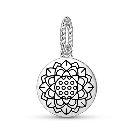 Lotus Flower Feng shui Symbols Pendant Dangle Charm