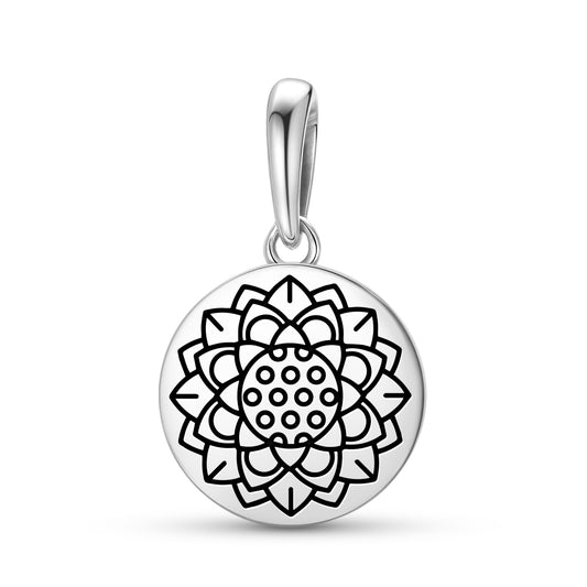 Lotus Flower Feng shui Symbols Pendant Dangle Charm