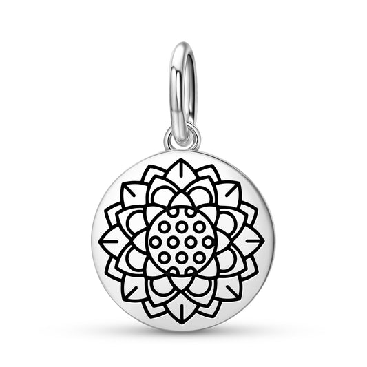 Lotus Flower Feng shui Symbols Pendant Dangle Charm