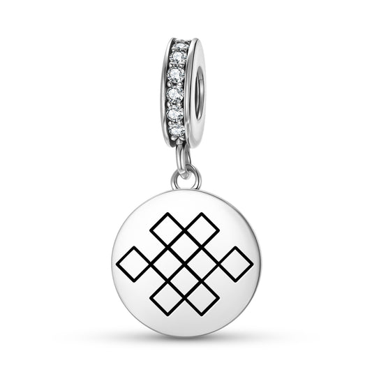 Mystic Knot Feng shui Symbols Pendant Dangle Charm