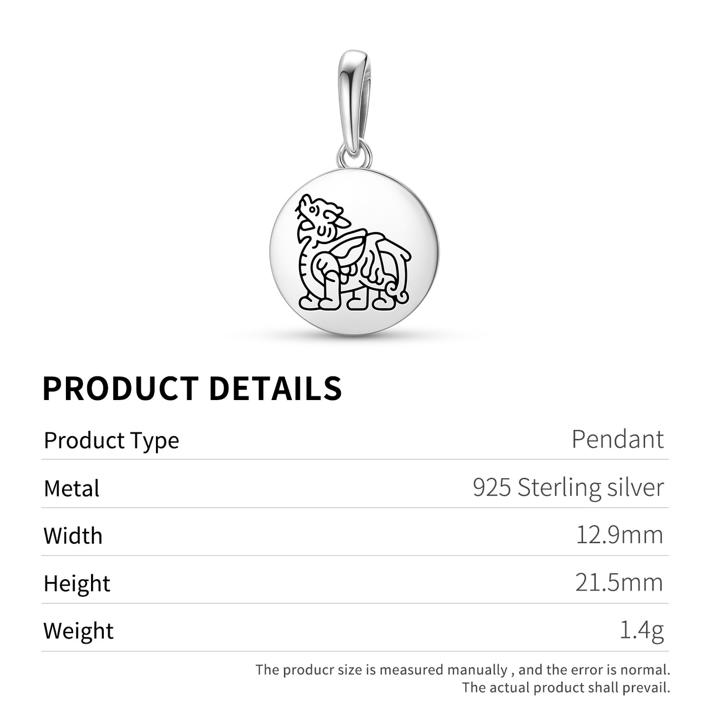 Chi Lin Feng shui Symbols Pendant Dangle Charm