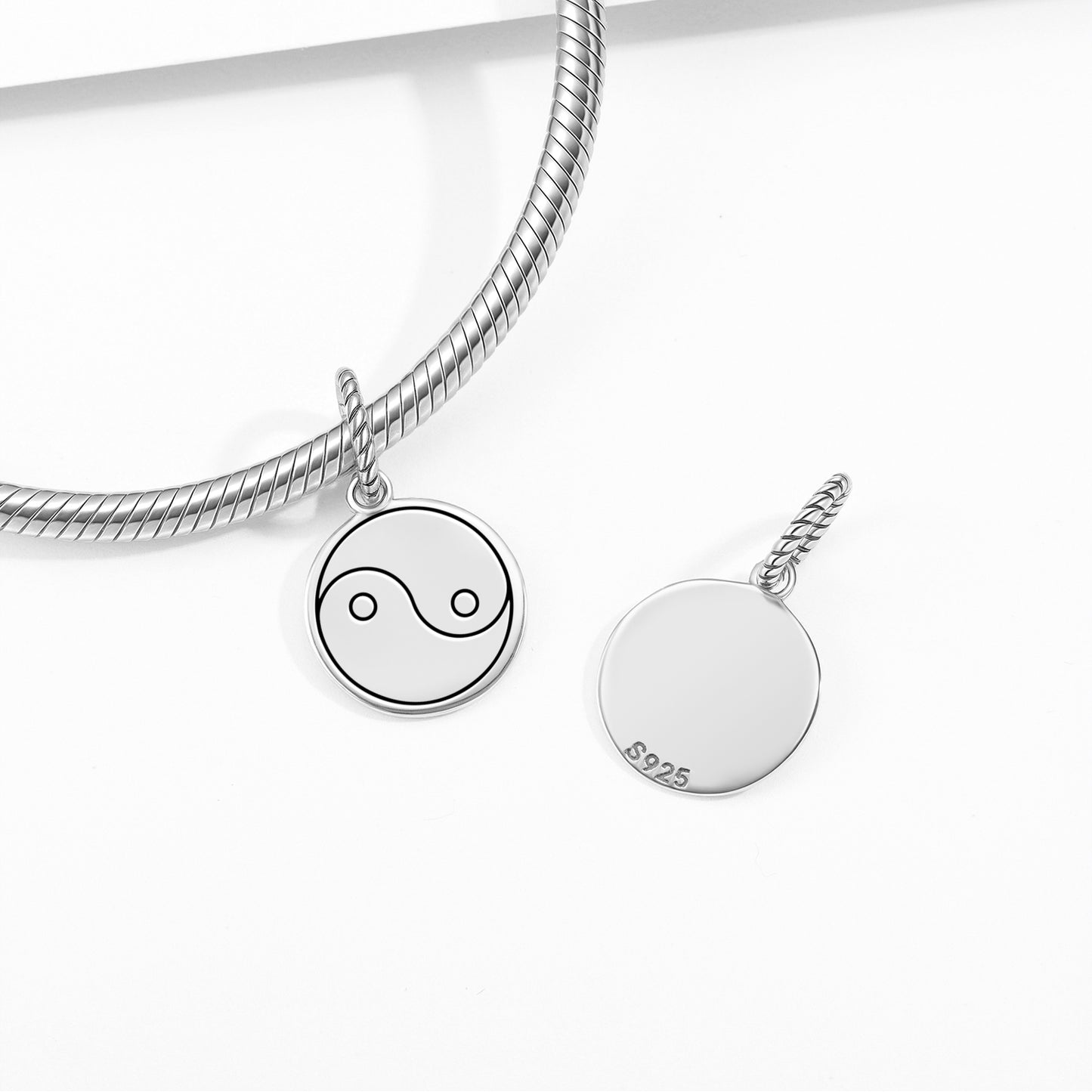 Yin Yang Feng shui Symbols Pendant Dangle Charm