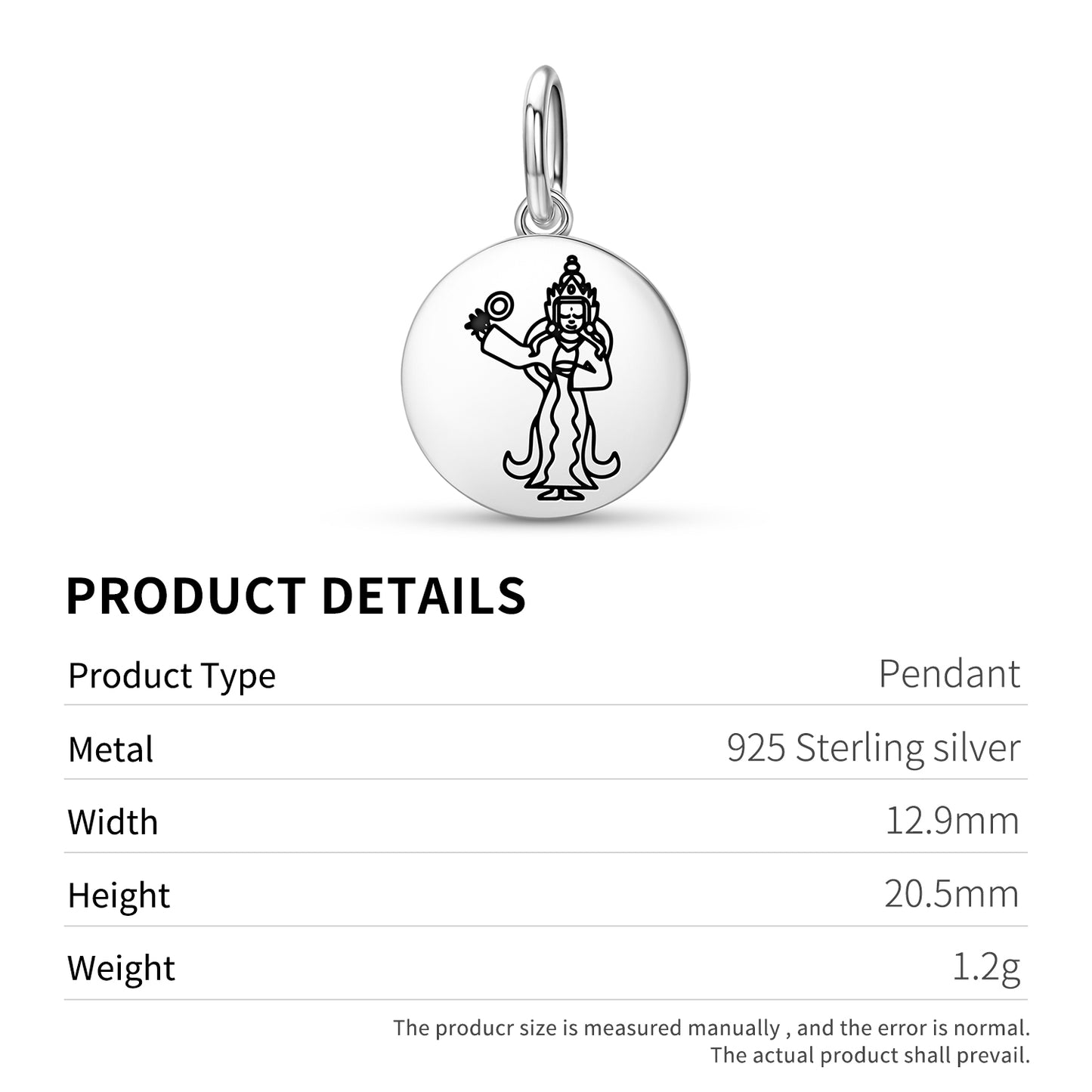 Achi Chokyi Drolma Buddhist Gods Symbols Pendant Dangle Charm