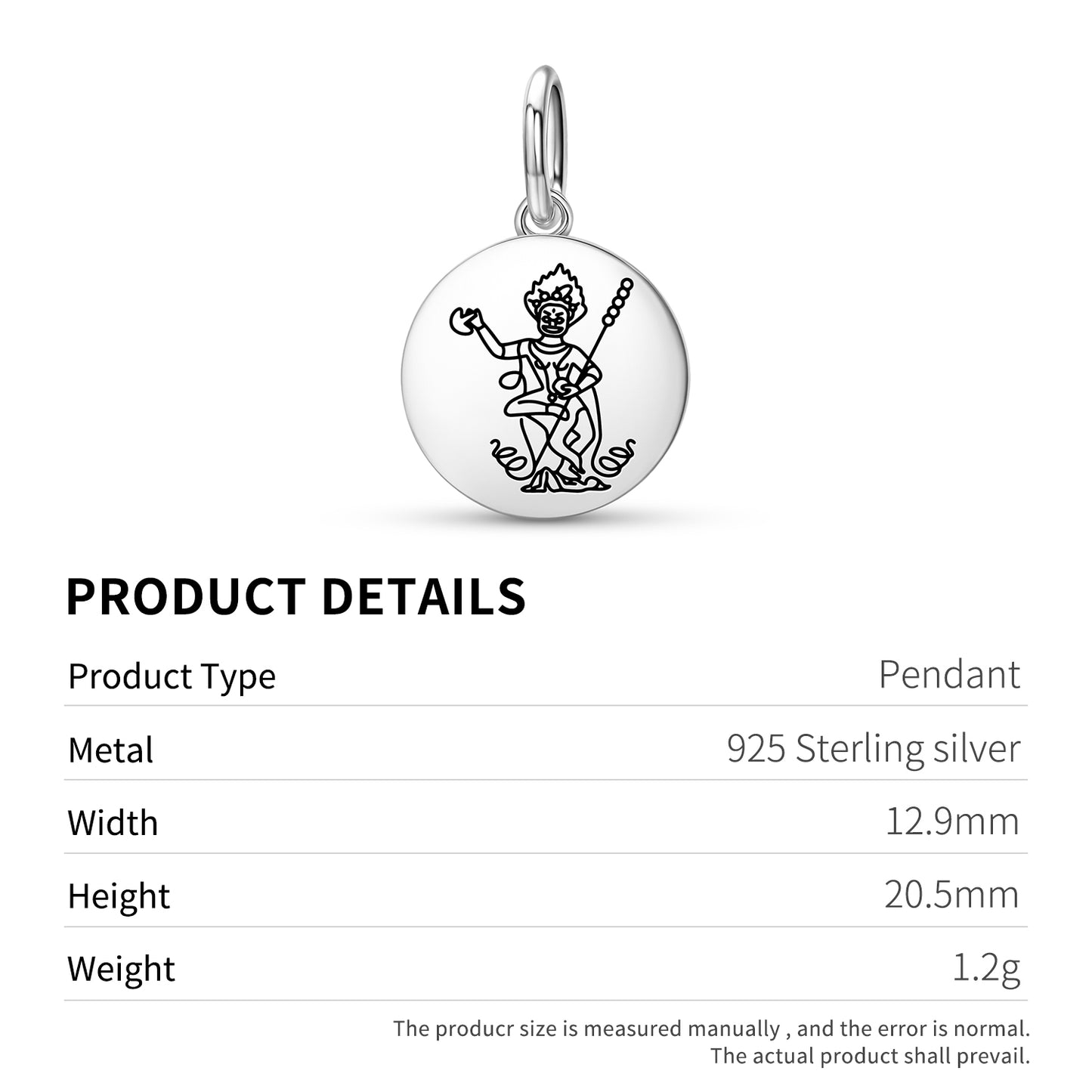 Krodikali Buddhist Gods Symbols Pendant Dangle Charm