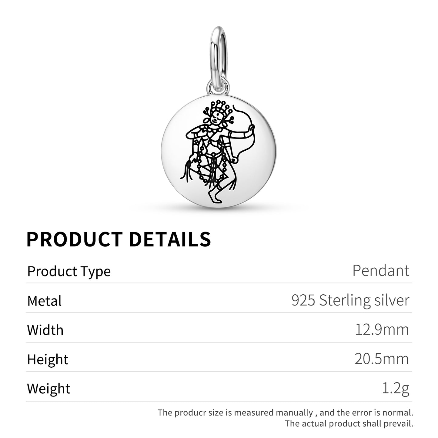 Kurukulla Buddhist Gods Symbols Pendant Dangle Charm