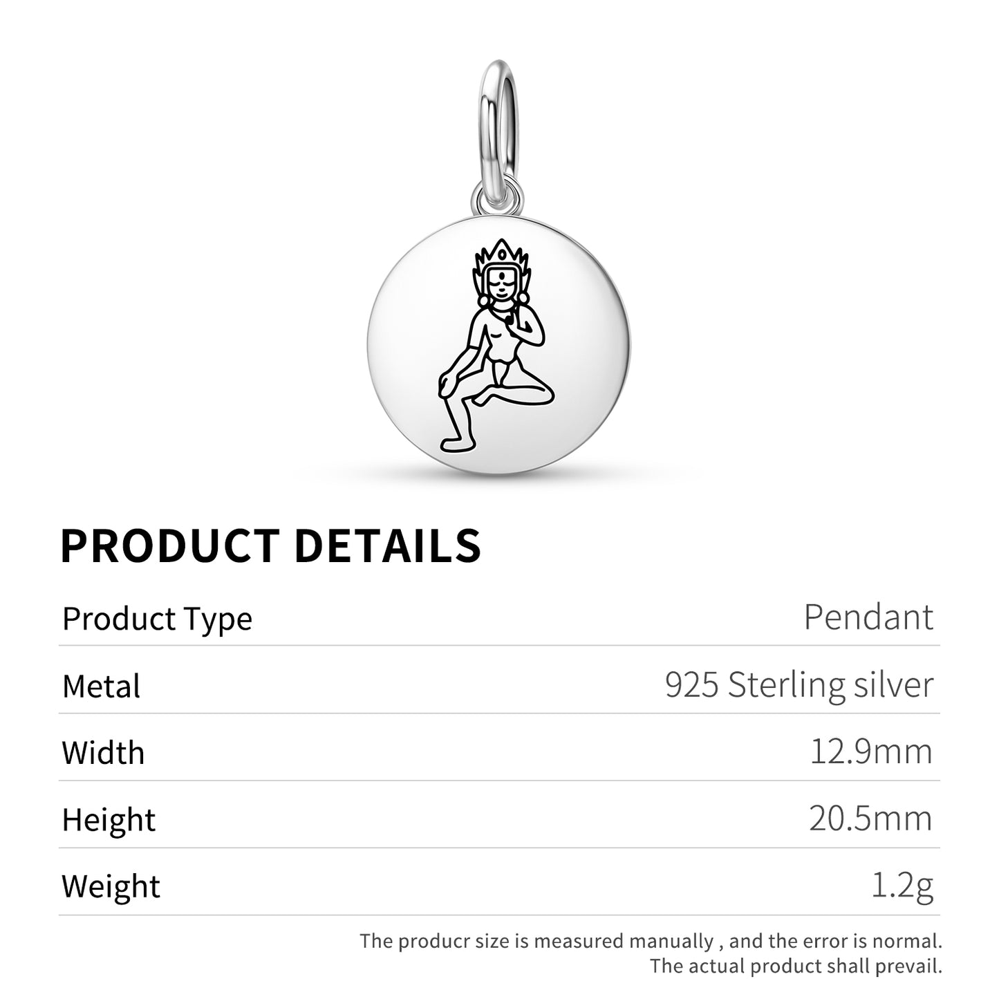 Khadi Ravani Tara Buddhist Gods Symbols Pendant Dangle Charm