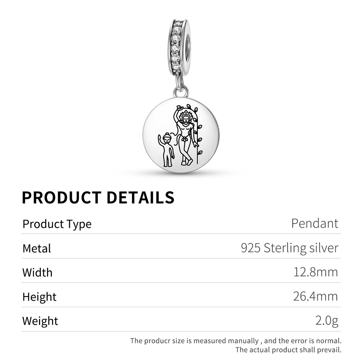 Maya Devi Buddhist Gods Symbols Pendant Dangle Charm